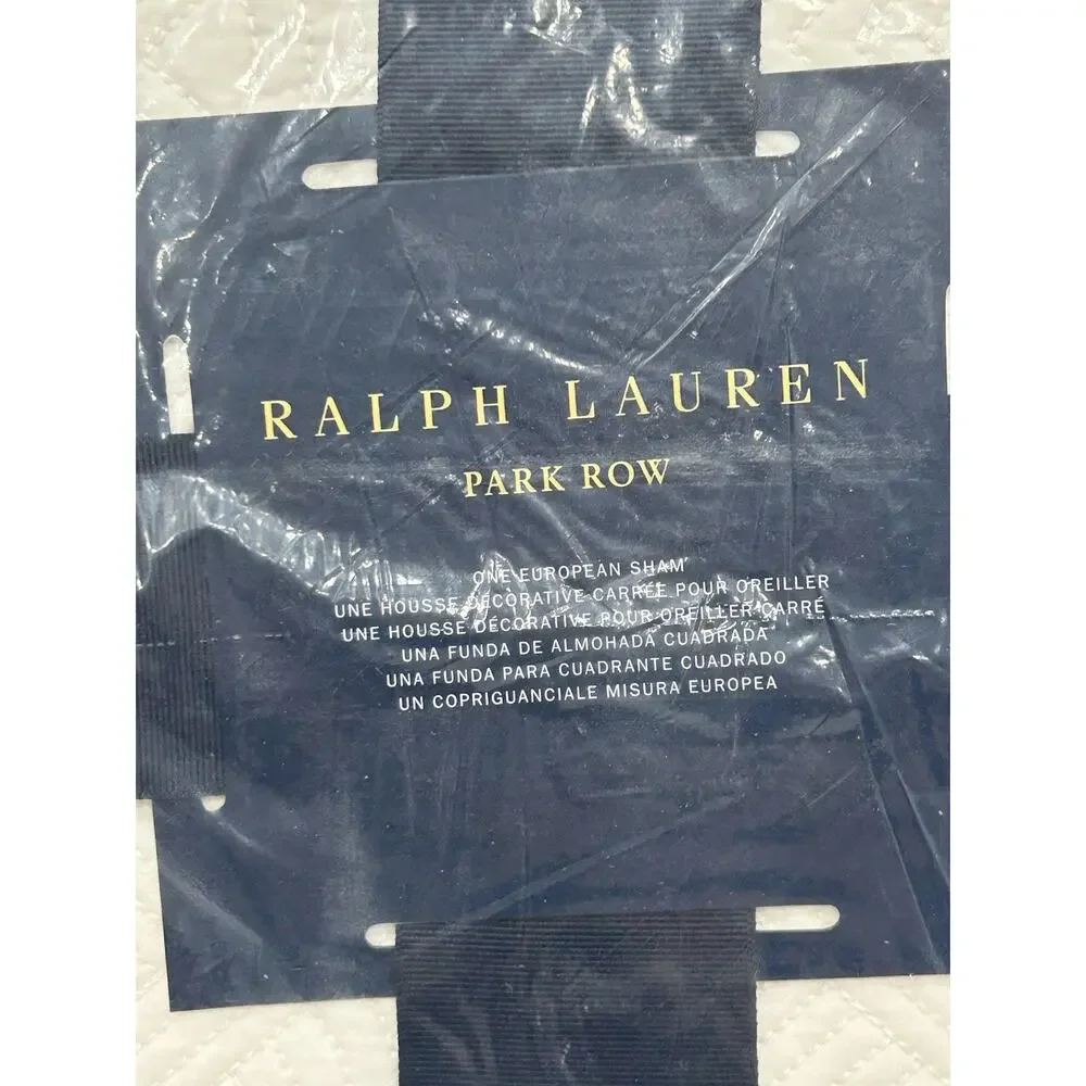 Ralph Lauren Elysia Park Row European Sham Chic Cream‎ NEW